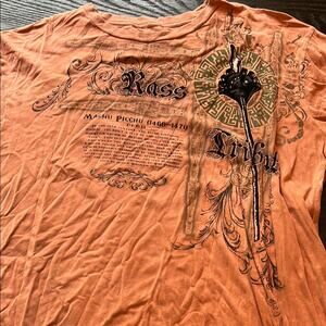 Ras Orange Artistic Short Sleeve Tee